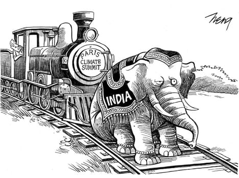 NYT mocks India with a cartoon on climate change
