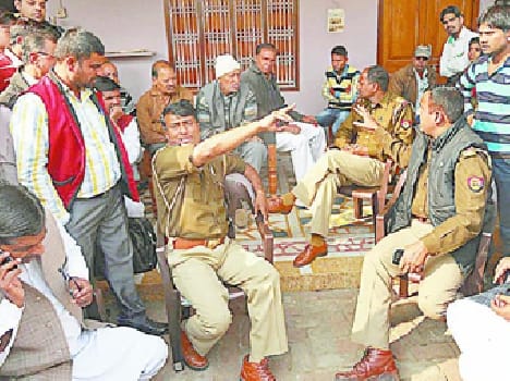 BJP leader's house stoned