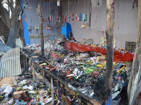 Janaki market fire