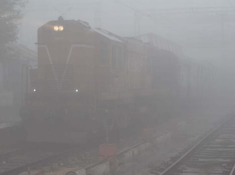 Fog slowed by hitting speed rail