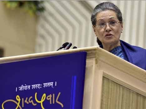sonia give answer on pm modi's statement