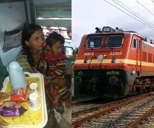 Hungry child on the train, Railway Minister sent milk on the passenger's tweet.