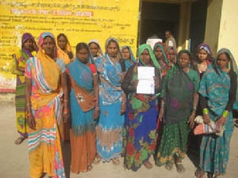 The women sought work in the scheme