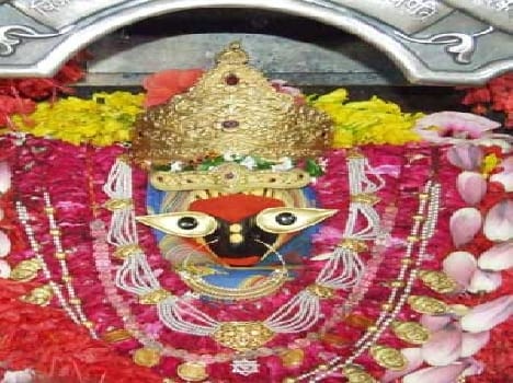 Goddess of devotion bowed head in court