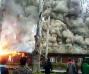 fire broke in Geiger in bathroom, teenager found unconscious