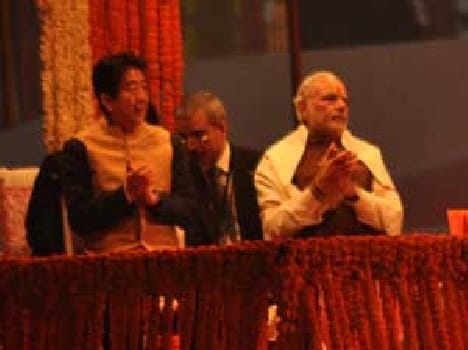 Ganga coast Abe mega shows, Sinjo floored