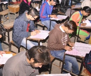 student can seat with book in board exam