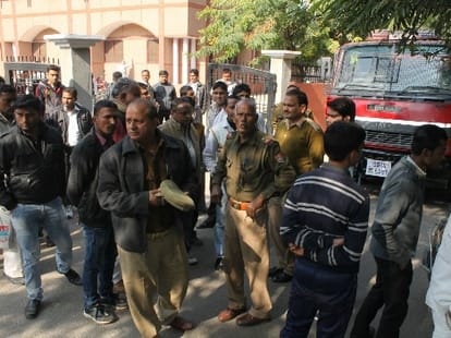 man who immolates self in mathura collectorate died