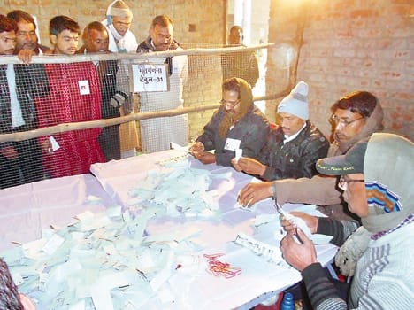Security was tight in the counting of votes