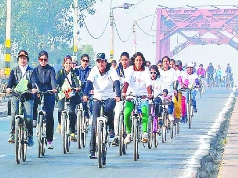 run bicycle, save enviournment