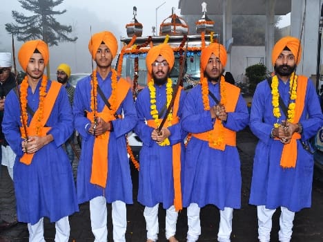 Gatka party splash of colorful program in the morning Ferry