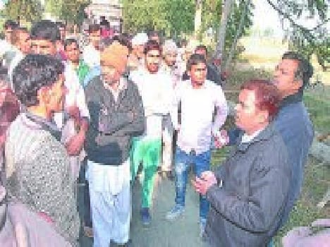 jam on Jind-Chandigarh road