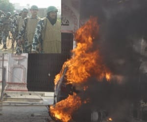 Violence bacause of Panchayat election in Sultanpur.