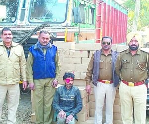 illegal liquor worth 35 lakh seized. 