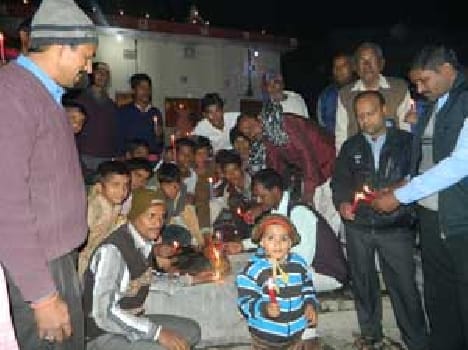 21 hundred Deep lighted in Kude Khurd village