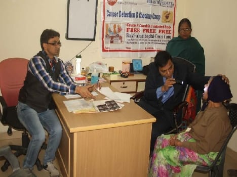 cancer checking camp in vrindavan