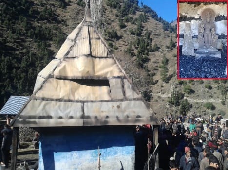 ancient temple, two houses gutted in fire in kishtwar