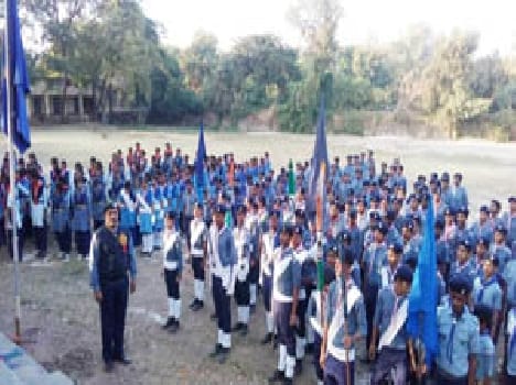 Scouts and Guides began to rally