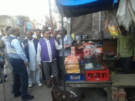 Authorities imposed a red mark on the illegal construction