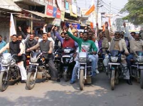 Mandi charges against the businessman pulled bike procession