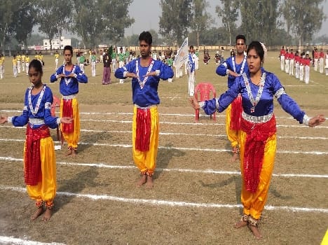 Lord Krishna inaugurated the annual sports meet