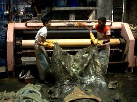 by cow protection campaign leather industry is in bad condition