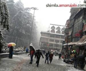 Snowfall in mountain of Bani and Malhar