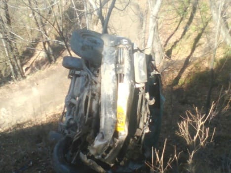 accident on tkn road near army camp gandoh 