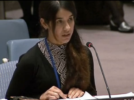Yazidi woman who tortured by isis begs UN Security Council to wipe out Islamic State