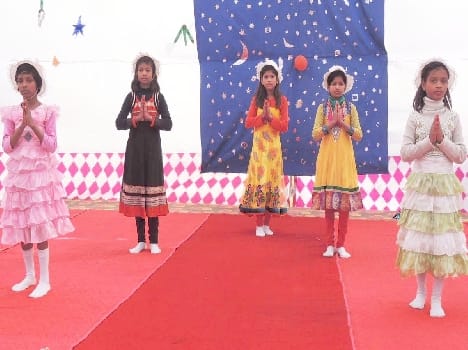students celebrated the christmis programme