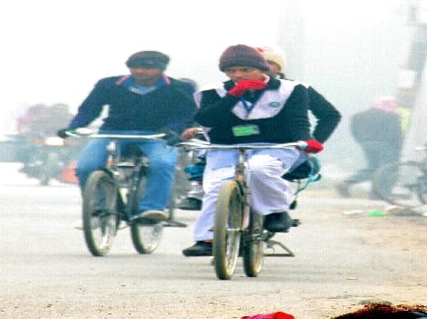 the students are getting affecting by chilly winter