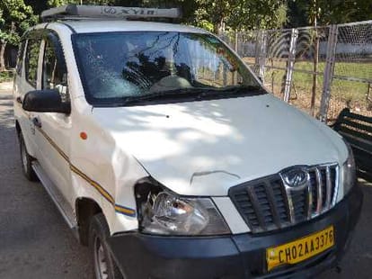 brutal accident in chandigarh, woman with mother in law killed