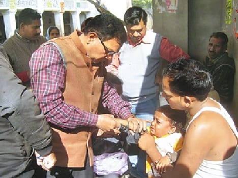 Health team reached the Pava village, took the blood sample