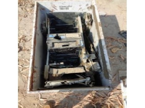 ATM' chest found in drain