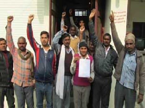 Power department agitation by contract personnel