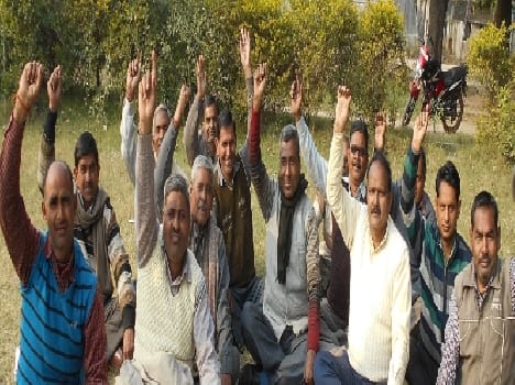 Protests on the streets of Rajykarmacharion