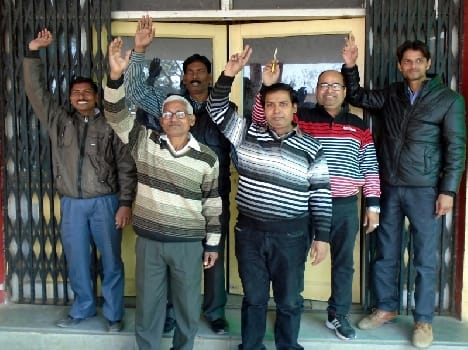 The strike began Rajykarmion Klmband