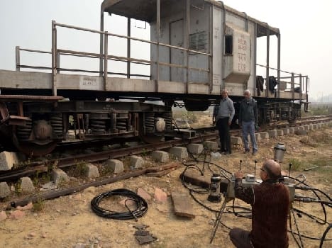 goods train de rail at yard