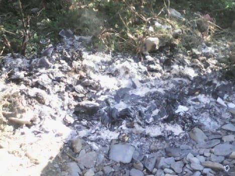 panchayat record set on fire by criminals in chamba. 