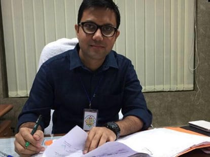 IAS rahul kumar eaten food between the student