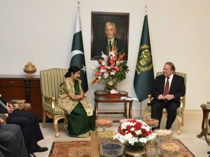 sushma swaraj remember's pak pm nawaz sharif's daughter and mother