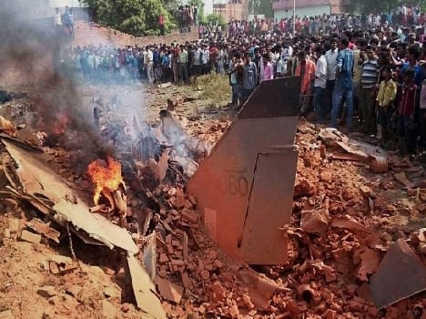 BSF chartered plane accident
