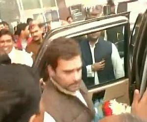 rahul gandhi arrives amethi for two days visit