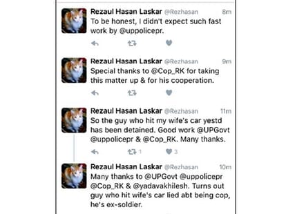 cm akhilesh in action on a single tweet