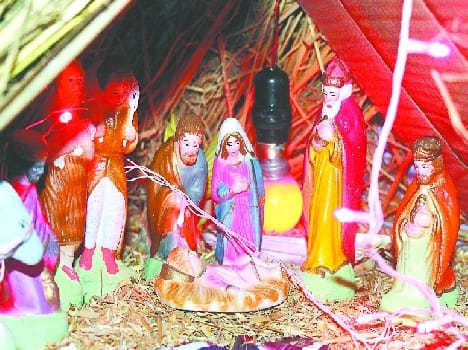 The Lord Jesus was born , dipped in glee city