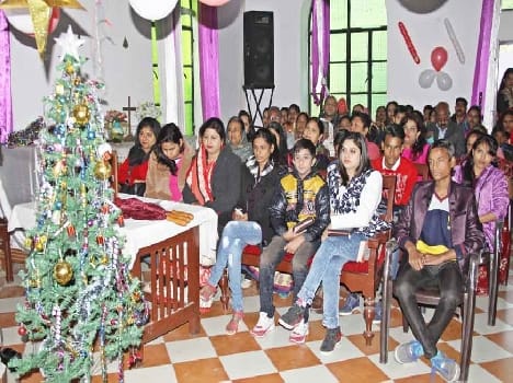people celebrated the christmas