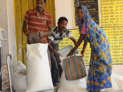 Who is responsible for starvation in UP?