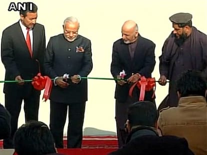 Naredra modi inaurgurate Afghanistani Parliament
