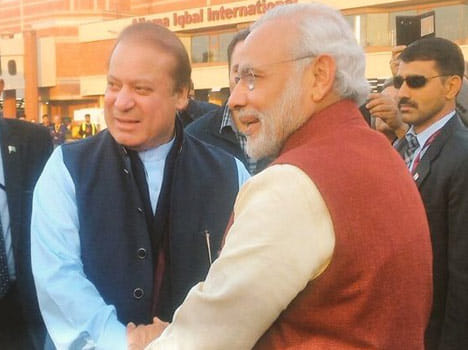 bjp-pdp support and congress unsupport of modi pak visit