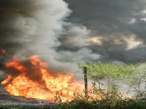 fire near the Station